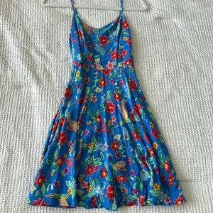 Old Navy Blue Flowery Dress